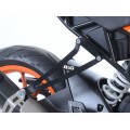 R&G Racing Exhaust Hanger & Left Hand Footrest Blanking Plate (kit) for KTM RC125 '17-'18, RC390 '17-'20